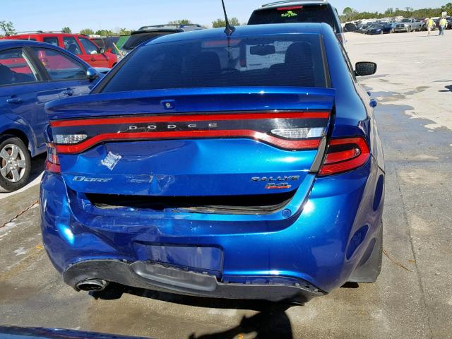 1C3CDFBB1ED741944 - 2014 DODGE DART SXT BLUE photo 9