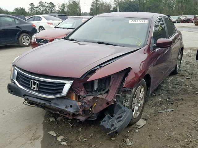 1HGCP2F46AA160444 - 2010 HONDA ACCORD LXP MAROON photo 2