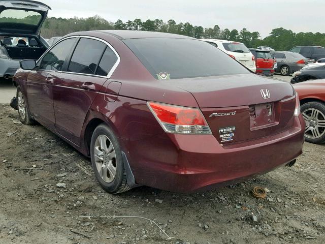 1HGCP2F46AA160444 - 2010 HONDA ACCORD LXP MAROON photo 3