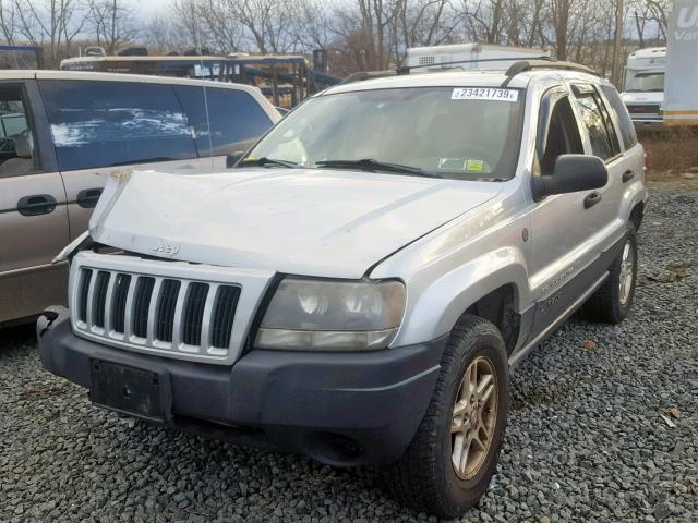 1J4GW48S54C380882 - 2004 JEEP GRAND CHER GRAY photo 2