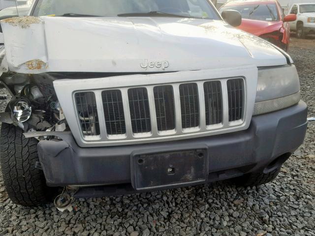 1J4GW48S54C380882 - 2004 JEEP GRAND CHER GRAY photo 7