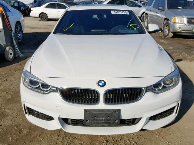 WBA3N7C58EK220946 - 2014 BMW 428 I WHITE photo 9