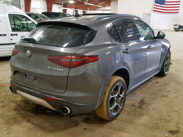 ZASFAKPNXJ7B69270 - 2018 ALFA ROMEO STELVIO SP GRAY photo 4