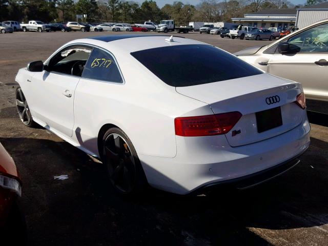 WAUCGAFR8DA043275 - 2013 AUDI S5 PREMIUM WHITE photo 3