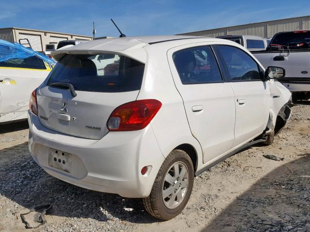 ML32A4HJ4FH048060 - 2015 MITSUBISHI MIRAGE ES WHITE photo 4