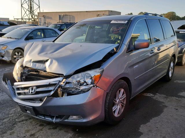 5FNRL38805B090415 - 2005 HONDA ODYSSEY TO GRAY photo 2