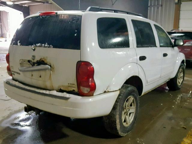 1D4HB48N84F135785 - 2004 DODGE DURANGO SL WHITE photo 4