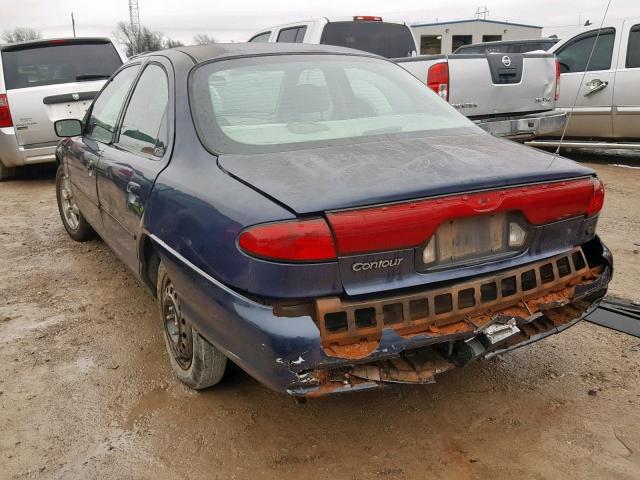 1FAFP6636WK287924 - 1998 FORD CONTOUR LX 蓝色 照片 3