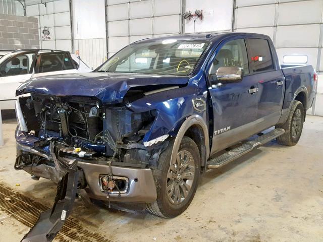 1N6AA1E50HN515975 - 2017 NISSAN TITAN SV BLUE photo 2