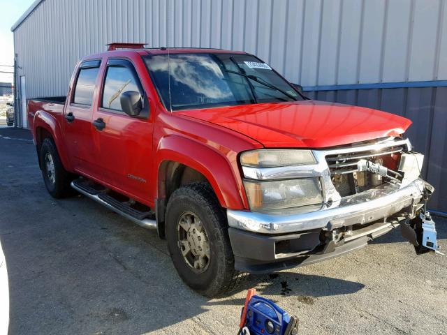 1GTDT136158251147 - 2005 GMC CANYON RED photo 1