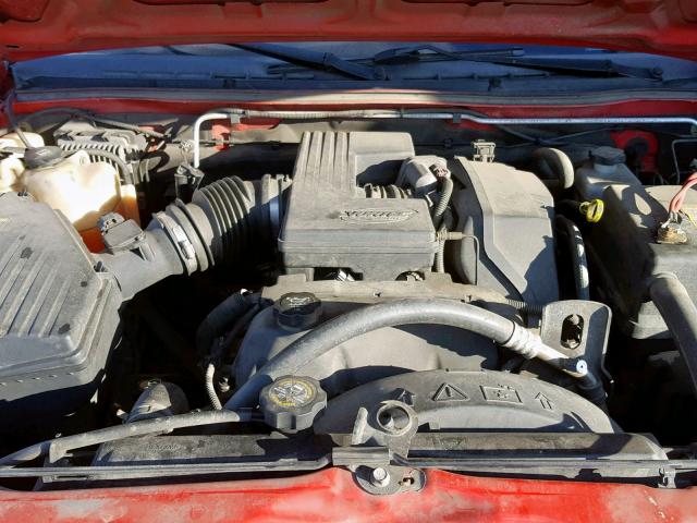 1GTDT136158251147 - 2005 GMC CANYON RED photo 7