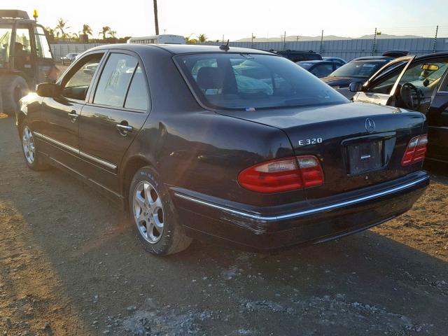 WDBJF65J22B407881 - 2002 MERCEDES-BENZ E 320 BLACK photo 3