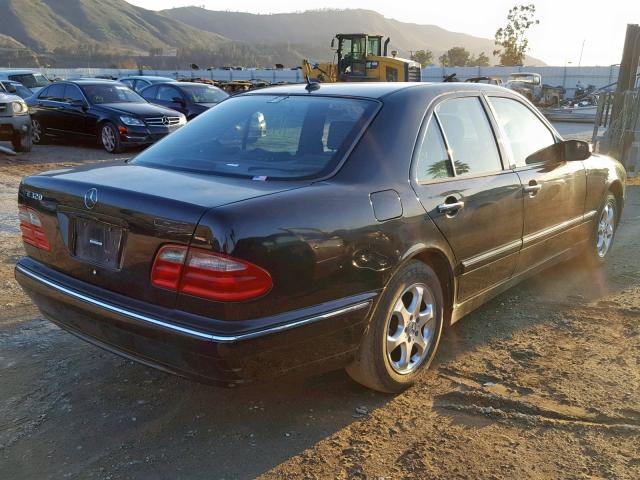 WDBJF65J22B407881 - 2002 MERCEDES-BENZ E 320 BLACK photo 4