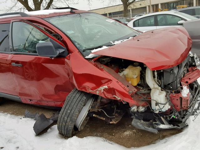 2FMDK36C08BB36147 - 2008 FORD EDGE SE RED photo 9