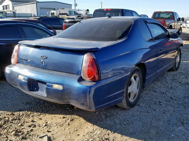 2G1WX12K049245945 - 2004 CHEVROLET MONTE CARL BLUE photo 4