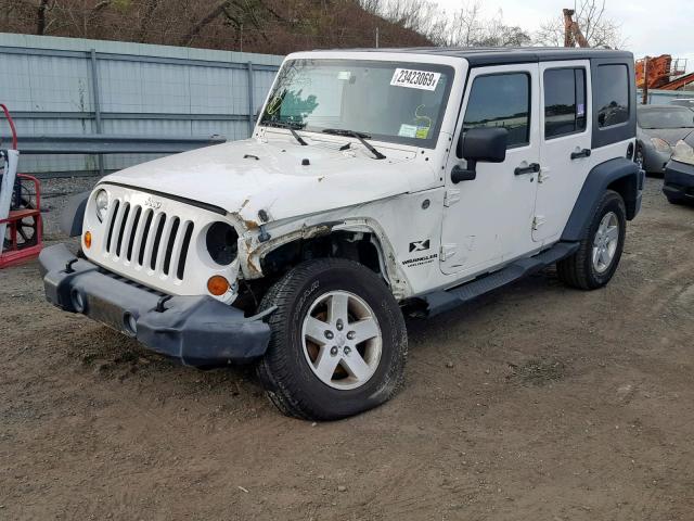 1J8GA39197L133477 - 2007 JEEP WRANGLER X WHITE photo 2