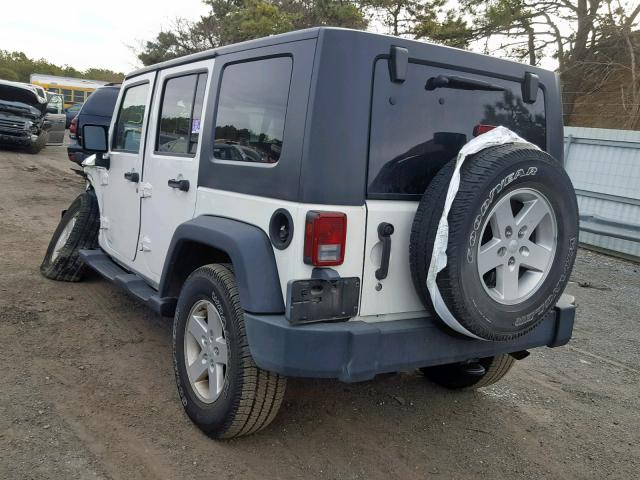 1J8GA39197L133477 - 2007 JEEP WRANGLER X WHITE photo 3