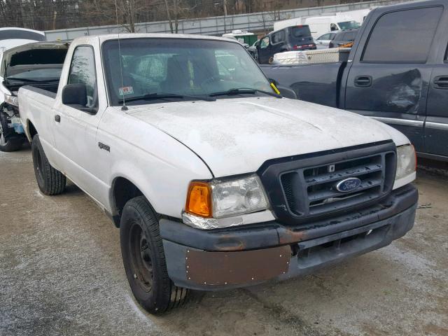 1FTYR10D65PA14405 - 2005 FORD RANGER WHITE photo 1