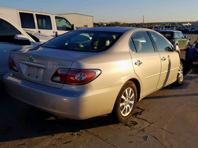 JTHBF30G120012990 - 2002 LEXUS ES 300 GOLD photo 4