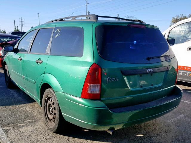 1FAFP363X2W254443 - 2002 FORD FOCUS SE GREEN photo 3