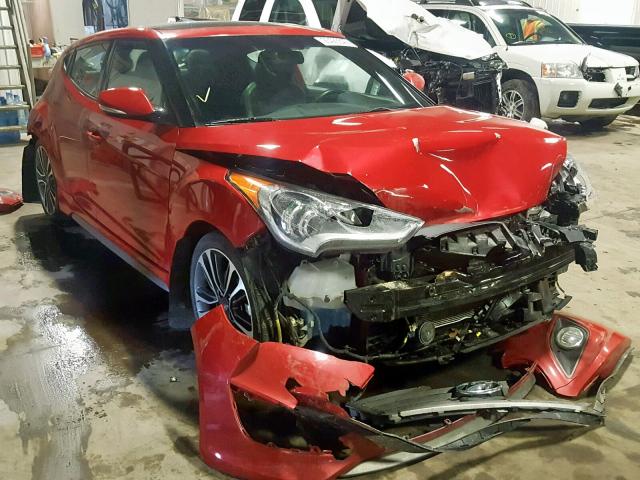 KMHTC6AE4GU280828 - 2016 HYUNDAI VELOSTER T RED photo 1