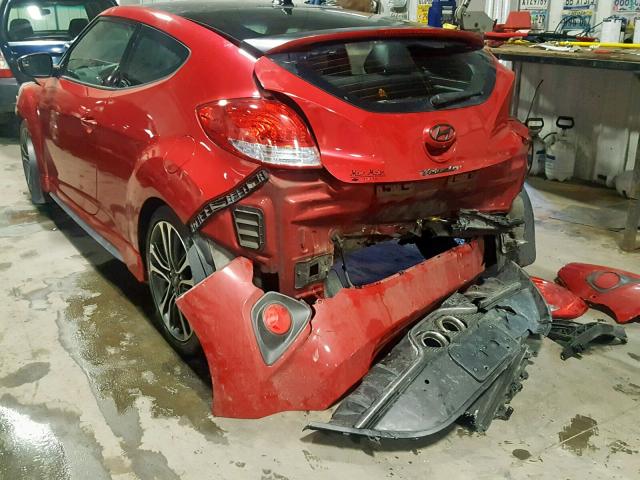 KMHTC6AE4GU280828 - 2016 HYUNDAI VELOSTER T RED photo 3