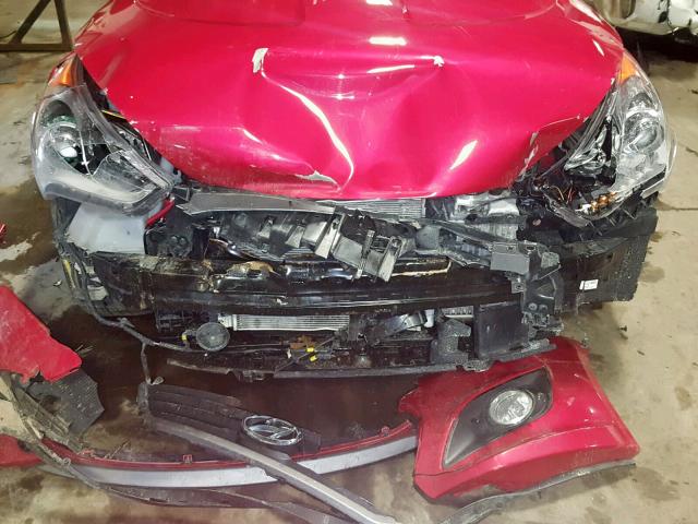 KMHTC6AE4GU280828 - 2016 HYUNDAI VELOSTER T RED photo 9