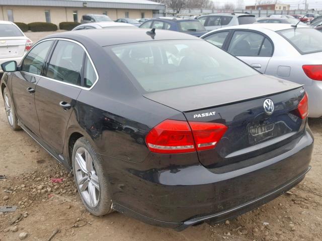 1VWBS7A36EC084008 - 2014 VOLKSWAGEN PASSAT SE BLACK photo 3