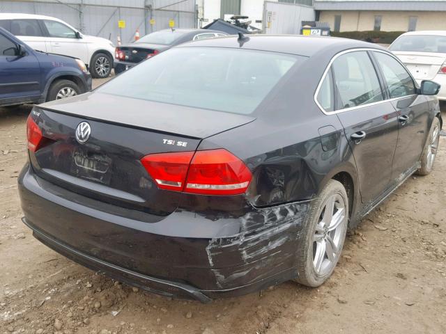 1VWBS7A36EC084008 - 2014 VOLKSWAGEN PASSAT SE BLACK photo 4