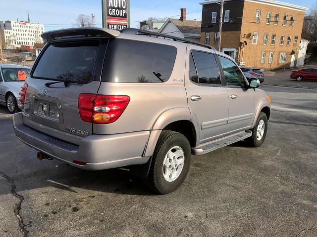 5TDBT48A81S046050 - 2001 TOYOTA SEQUOIA LI GRAY photo 4