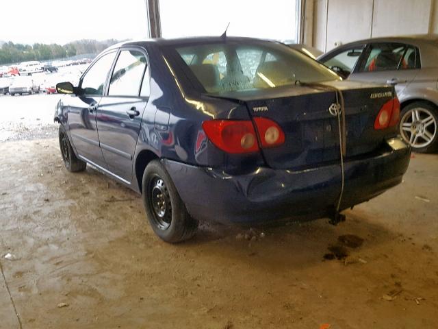 1NXBR32E85Z442951 - 2005 TOYOTA COROLLA CE BLUE photo 3