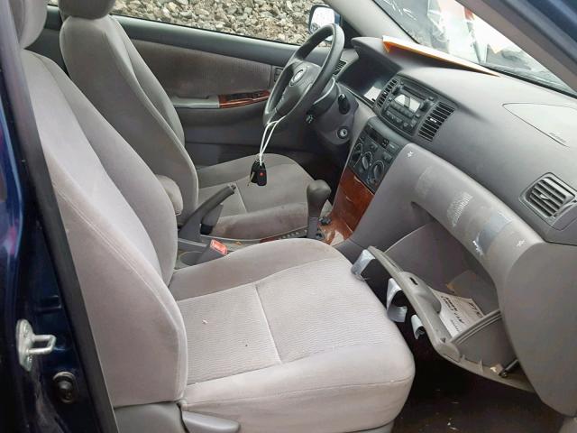 1NXBR32E85Z442951 - 2005 TOYOTA COROLLA CE BLUE photo 5