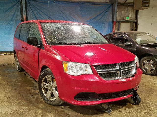 2C4RDGBG1DR664219 - 2013 DODGE GRAND CARA RED photo 1