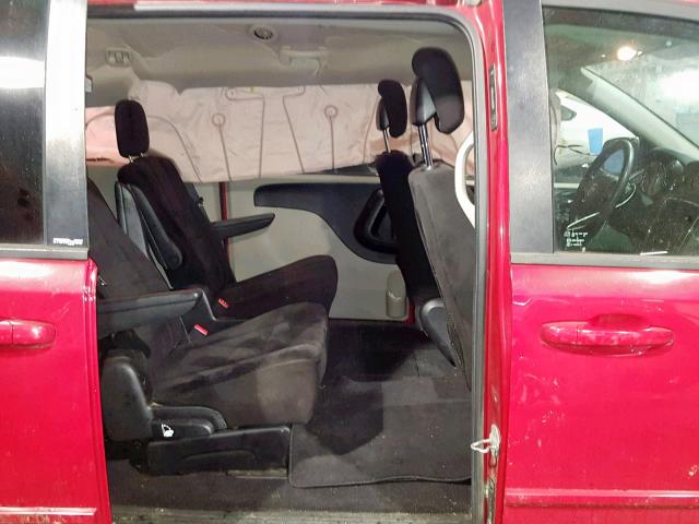 2C4RDGBG1DR664219 - 2013 DODGE GRAND CARA RED photo 6