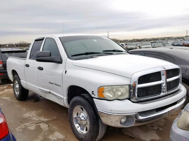 3D7KA28C74G122460 - 2004 DODGE RAM 2500 S WHITE photo 1