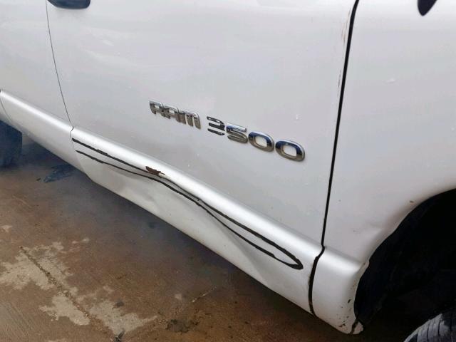 3D7KA28C74G122460 - 2004 DODGE RAM 2500 S WHITE photo 9