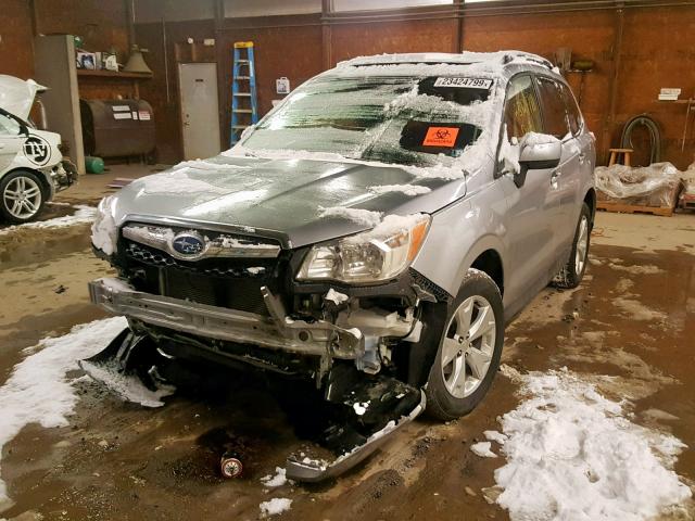 JF2SJADC1FH522292 - 2015 SUBARU FORESTER 2 银色 照片 2