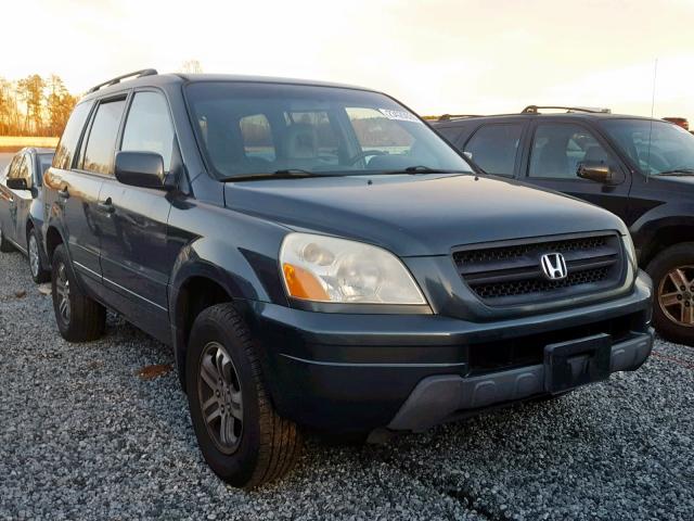 2HKYF18664H546763 - 2004 HONDA PILOT EXL GRAY photo 1