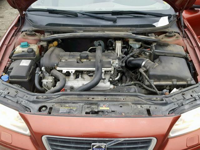 YV1RS592782694912 - 2008 VOLVO S60 2.5T MAROON photo 7