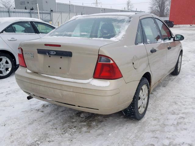 1FAFP34N57W359547 - 2007 FORD FOCUS ZX4 GOLD photo 4