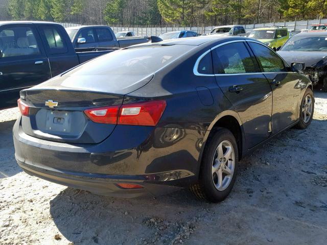 1G1ZB5ST0HF197176 - 2017 CHEVROLET MALIBU LS BLACK photo 4