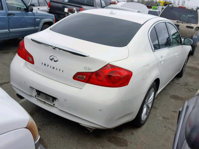 JN1CV6AP4CM623554 - 2012 INFINITI G37 BASE WHITE photo 4