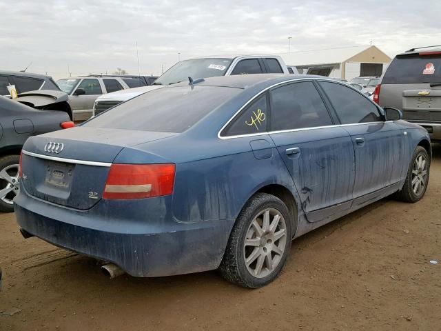 WAUDG74F45N100467 - 2005 AUDI A6 3.2 QUA BLUE photo 4