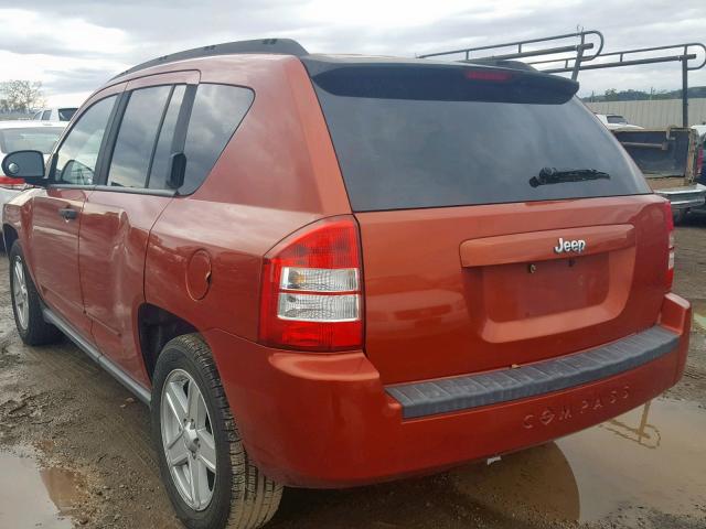 1J8FT470X8D594429 - 2008 JEEP COMPASS SP ნარინჯისფერი ფოტო 3