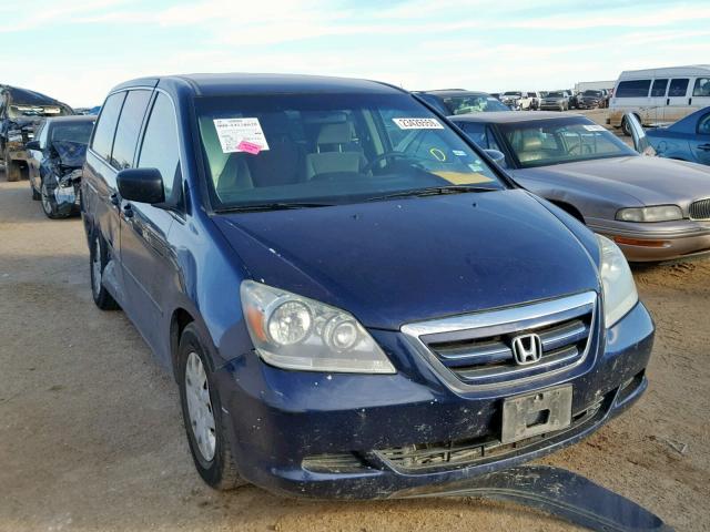 5FNRL38247B033763 - 2007 HONDA ODYSSEY LX BLUE photo 1