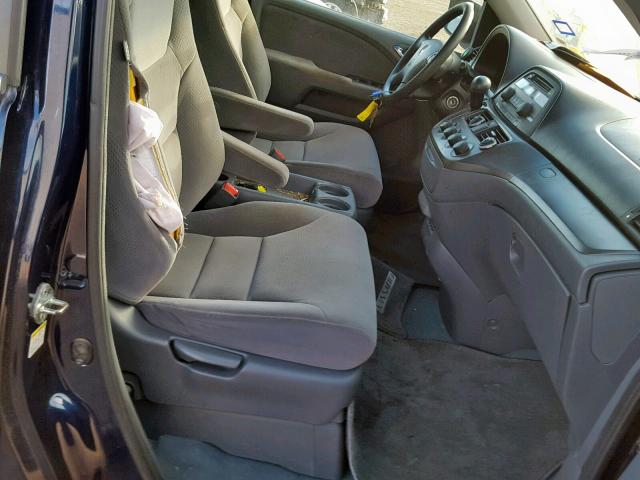 5FNRL38247B033763 - 2007 HONDA ODYSSEY LX BLUE photo 5