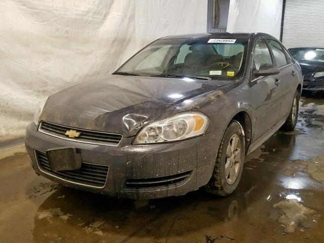 2G1WT57NX91312854 - 2009 CHEVROLET IMPALA 1LT GRAY photo 2