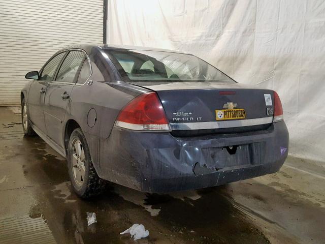 2G1WT57NX91312854 - 2009 CHEVROLET IMPALA 1LT GRAY photo 3