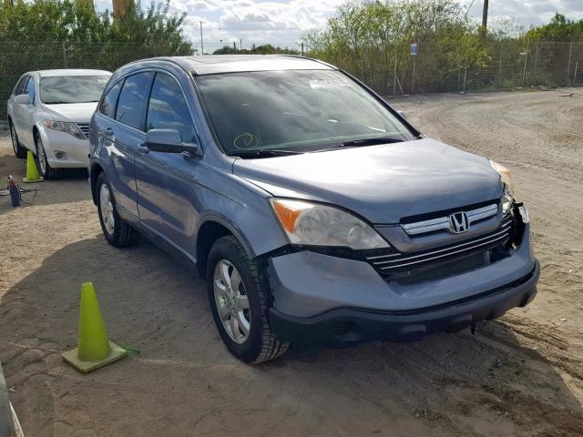 JHLRE38768C050183 - 2008 HONDA CR-V EXL BLUE photo 1