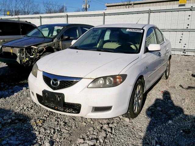 JM1BK32F371761969 - 2007 MAZDA 3 I WHITE photo 2